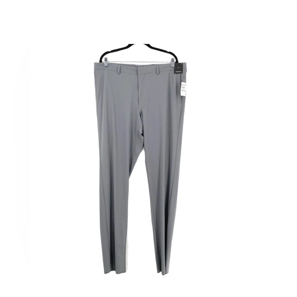 Nordstrom Tech Smart Trim Fit Pant Grey Shade